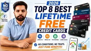 8 Best Lifetime Free Credit Cards in 2026 | Zero Annual Fee 💳🔥| No Annual Fee Credit Cards