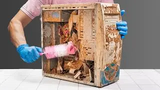Satisfying Old Computer Cleaning. ASMR