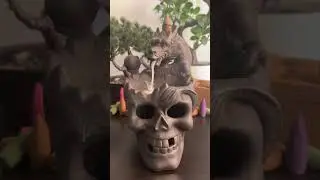 Skull Dragon incense burner