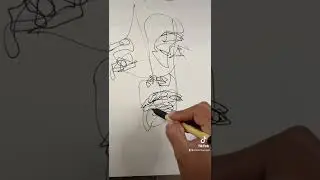40 second ink portrait