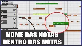 NOME NAS NOTAS DO REAPER E NO PIANO ROLL