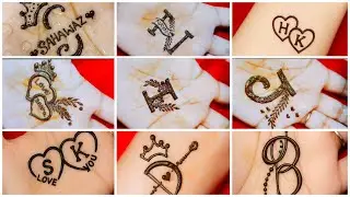 Top❤mehndi designs tattoo||Mehndi designs|| I,N,J, mehndi designs tattoo🤩||how to make letter tattoo