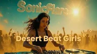 SonicFlare &ndash; Desert Beat Girls &ndash; (Official Techno EDM Music Video 2025) | AI Cinematic