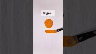 How to get Saffron Colour by acrylics | acrylic colour mixing for Saffron #saffron #colour