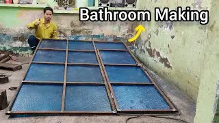 How To Make Metal Toilet At Home🏠 || Bathroom Making For Fiber