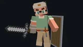 Me banging shield My first blockbench animation