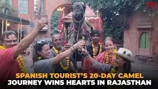 From Pushkar to Bikaner: Spanish tourist's 20-Day Camel cart journey wins hearts in Rajasthan