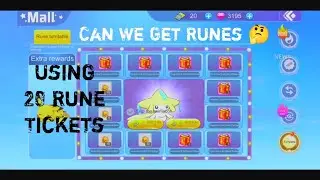 Using 20 Tickets to get Runes in the Turntable ~ Monster Of Glory