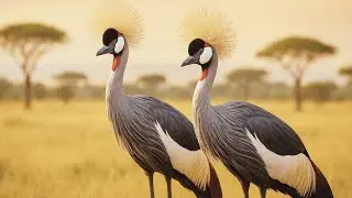 The Dancing Crowned Beauty  Grey Crowned Crane Facts