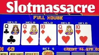 $125/bet Video Poker High Limit. #Vegas part 9 from Palace Station