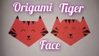 Origami Tiger Face Step By Step | VAISHNAVI'S ART AND CRAFT