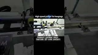 This tags inkjet printer can be operated by one person and can print up to 50,000 sheets per hour.