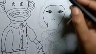 ازاي نرسم بوجي وطمطم بالخطوات 😍👫 رسم بوجي وطمطم