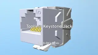 Unshielded Toolless Keystone Jack, LQK2