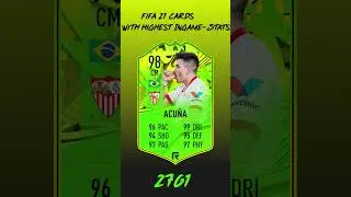Fifa 21 cards with the highest Ingame-Stats #shorts