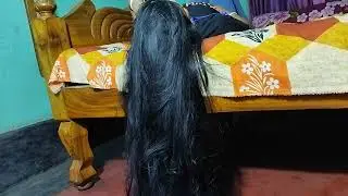 Beautiful Black And Sinning Long Hair Play | Gorgeous 4Ft Long Hair Play For Beautiful Girl |