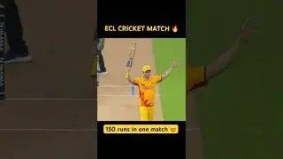 34 balls 24 sixes 🔥 #ecl #shorts #cricket #cricketshorts