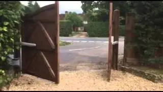 Wooden Gate Installation with Automation in Guildford, Surrey
