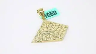 Pure 10kt Yellow Gold Pyramid Pendant