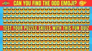 Find the ODD Emoji Challenge!  Easy to Hard  Fun Emoji Quiz Game | Brainy Bytes | Can You Spot It?