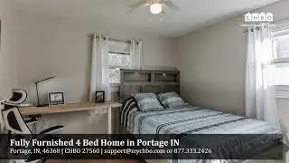 Fully Furnished 4 Bed Home in Portage IN - Corporate Housing Rental