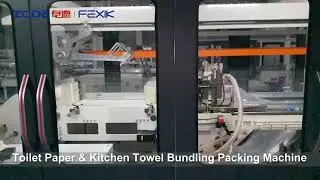 ZODE Advanced Version T3AC Toilet Paper And Kitchen Towel Bundling Packing Machine