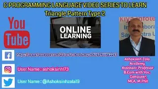 Triangle and Pyramid Pattern  Printing Program in C Programming Language