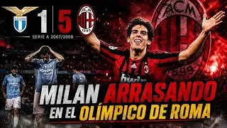 El ÚLTIMO MILAN CAMPEÓN de CHAMPIONS ARRASANDO el OLÍMPICO | LAZIO 1-5 MILAN 2007/2008 ᴴᴰ