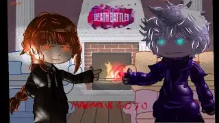 ||DEATH BATTLE (GOJO VS MAKIMA) ||português 🇧🇷|| #jujutsu k #chaisaw m