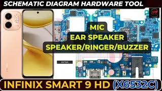 Infinix Smart 9 hd (X6532C) Speaker / Buzzer / Ringer and Mic problem Schematic Diagram | DMR