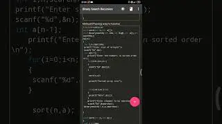 c language program| binary search recursion in c language| c language programming ❤️🔥