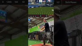 BBCOR vs Wood Bat in Baseball Sim #shorts