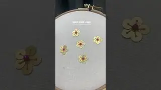 Embroidery Sequin Flower Tutorial by Sewcue | 3D Embroidery | #shorts