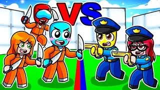 PRISIONEROS vs POLICÍAS en Roblox RIVALS!