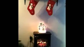 Flickering firelight