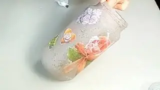 Decoupage con papel de regalo