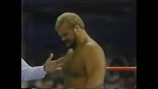 Arn Anderson and Tully Blanchard debut in the WWF against Tommy Angel & Bob Emory. October 1988.