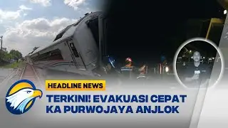 [HEADLINE NEWS, 25/10] Situasi Terkini Petugas Amankan Jalur Kereta Anjlok di Bekasi