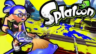 Splatoon Wii U Ink Brush! New Update Kraken Roller Inkbrush Online Gameplay Walkthrough PART 6 HD