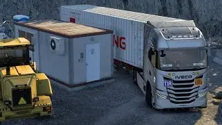 😰Tough Escape from Coal Mine! Lyon to Bern via Beautiful Geneva with Crazy Engine Sound #ets2 1.57