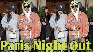 Rihanna And A$AP Rocky Step Out For A Late-Night Club Outing in Paris