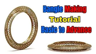 Easy Way to Making a Jali Bangle | Basic to Advance | Learn CAD Design Tutorials | 3DM Design World