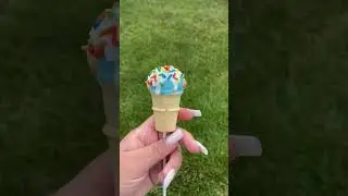 Ice cream cake pop 🎂🍰 #cakepop #icecream #love #cakepopsrecipe