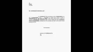 carta de oposi&ccedil;&atilde;o 2017