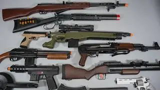 SKS Shell ejecting ToyGun AK47 Airsoft Nerf Gun Grenade Launcher - Realistic Toy Guns Collection