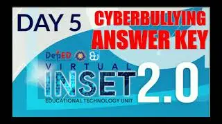VIRTUAL INSET 2.0 DAY 5 | ANSWER KEY CYBERBULLYING