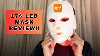 I Tried An LED Mask From Temu For a Week | Red Light Therapy Review