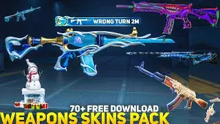 PUBG/BGMI WEAPONS SKINS PNGS PACK FREE DOWNLOAD || GUN SKINS PACK || WRONG TURN 2M