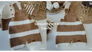 Salopette Petit B/ kniting Tutorial a maglia per neonati