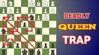 ☠️DEADLY QUEEN TRAP☠️ Chess Tricks@GothamChess 